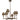 Cross 6 Light Chandelier in Statuary Bronze 7