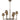 Cross 6 Light Chandelier in Statuary Bronze 8