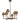 Cross 6 Light Chandelier in Statuary Bronze 1