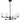 Cunningham 6 Light Chandelier in Matte Black 4