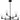 Cunningham 6 Light Chandelier in Matte Black 9