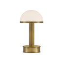 Currey & Company 10.25" Promenade Brass Cordless Rechargeable Table Lamp 