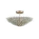 Currey & Company 12" x 22" Dahlia 3-Light Semi-Flush Mount 3