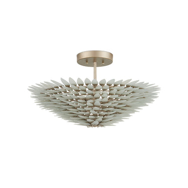 Currey & Company 12" x 22" Dahlia 3-Light Semi-Flush Mount 3