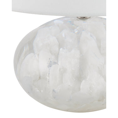 Currey & Company 13.0" Odette White Quartz Table Lamp 1
