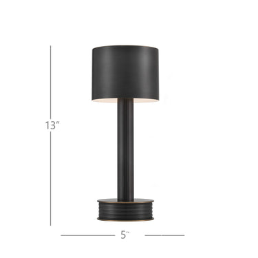 Currey & Company 13.0" Traverse Cordless Rechargeable Table Lamp 17