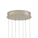 Currey & Company 13" Posh Round 7-Light 3-D Printed Porcelain Pendant 4