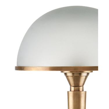 Currey & Company 14.5" Gatsby Frosted Glass and Brass Table Lamp 1