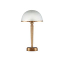 Currey & Company 14.5" Gatsby Frosted Glass and Brass Table Lamp 3