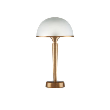 Currey & Company 14.5" Gatsby Frosted Glass and Brass Table Lamp 3