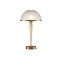 Currey & Company 14.5" Gatsby Frosted Glass and Brass Table Lamp 