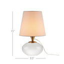 Currey & Company 15.0" Diantha Optic Crystal Table Lamp 6