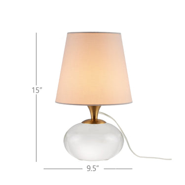 Currey & Company 15.0" Diantha Optic Crystal Table Lamp 6