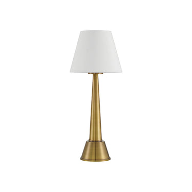 Currey & Company 15.0" Saunter Brass Cordless Rechargeable Table Lamp 2