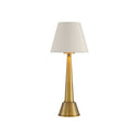 Currey & Company 15.0" Saunter Brass Cordless Rechargeable Table Lamp 