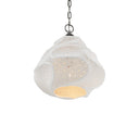 Currey & Company 15.25" Wintershall White 1-Light Pendant 2