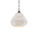 Currey & Company 15.25" Wintershall White 1-Light Pendant 