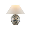 Currey & Company 15.5" Minnows Blue Ceramic Table Lamp 