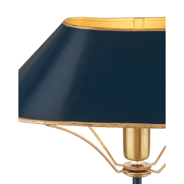 Currey & Company 16.5" Daphne Navy Table Lamp 1