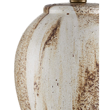 Currey & Company 16.5" Latte Beige Ceramic Table Lamp 1