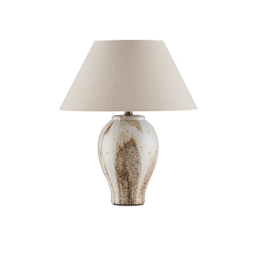 Currey & Company 16.5" Latte Beige Ceramic Table Lamp 6