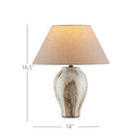 Currey & Company 16.5" Latte Beige Ceramic Table Lamp 8