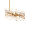 Currey & Company 16.75" Marquise Oval Gold 8-Light Chandelier 2