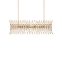 Currey & Company 16.75" Marquise Oval Gold 8-Light Chandelier 4