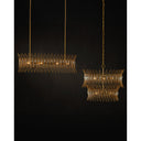 Currey & Company 16.75" Marquise Oval Gold 8-Light Chandelier 5