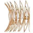 Currey & Company 16" x 20" Marquise 3-Light Semi-Flush Mount 1