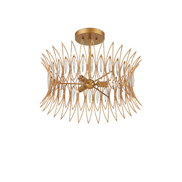 Currey & Company 16" x 20" Marquise 3-Light Semi-Flush Mount 2