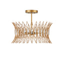 Currey & Company 16" x 20" Marquise 3-Light Semi-Flush Mount 3