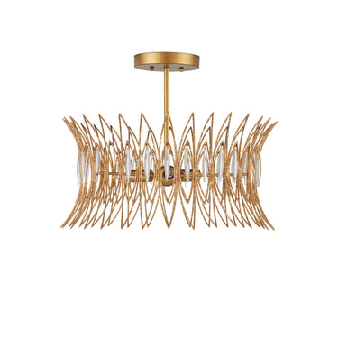 Currey & Company 16" x 20" Marquise 3-Light Semi-Flush Mount 3