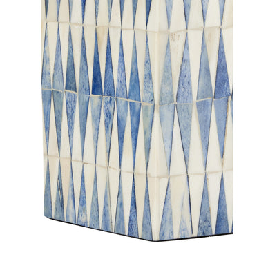 Currey & Company 17.5" Nadene Blue & White Table Lamp 1