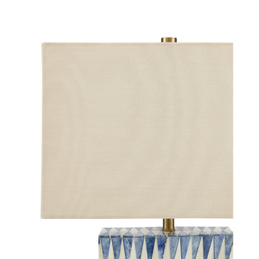 Currey & Company 17.5" Nadene Blue & White Table Lamp 2