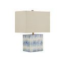 Currey & Company 17.5" Nadene Blue & White Table Lamp 4