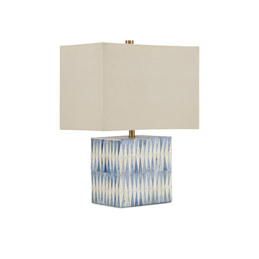Currey & Company 17.5" Nadene Blue & White Table Lamp 4