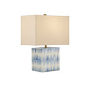 Currey & Company 17.5" Nadene Blue & White Table Lamp 