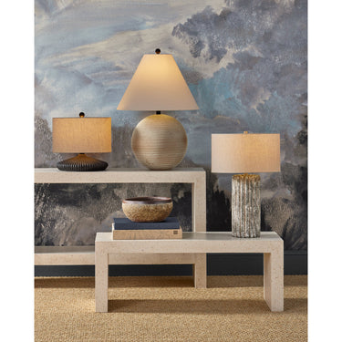 Currey & Company 17" Mythmaker Black Terracotta Table Lamp 4