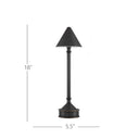 Currey & Company 18.0" Traipse Cordless Rechargeable Table Lamp 16