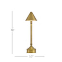 Currey & Company 18.0" Traipse Cordless Rechargeable Table Lamp 8