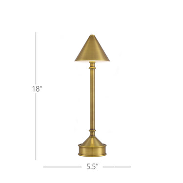 Currey & Company 18.0" Traipse Cordless Rechargeable Table Lamp 8