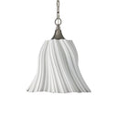 Currey & Company 19.5" Twirl White 1-Light Pendant 3