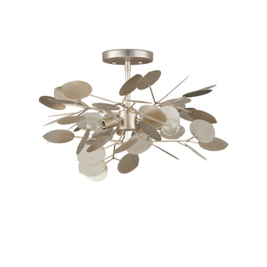 Currey & Company 19" Lunaria 3-Light Semi-Flush Mount 4