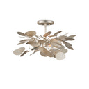 Currey & Company 19" Lunaria 3-Light Semi-Flush Mount 