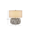 Currey & Company 20.25" Weststrand Concrete Table Lamp 6