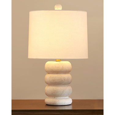 Currey & Company 20.5" Girault White Table Lamp 4