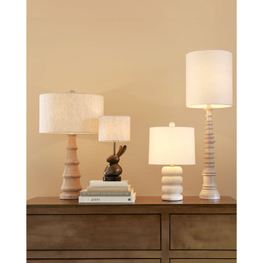 Currey & Company 20.5" Girault White Table Lamp 5