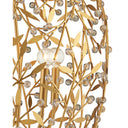 Currey & Company 20.5" Secret Garden Gold 4-Light Chandelier 1