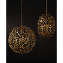 Currey & Company 20.5" Secret Garden Gold 4-Light Chandelier 4
